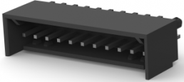 Pin header, 11 pole, pitch 2.54 mm, straight, black, 3-644486-1