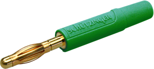 2.4 mm plug, solder connection, 0.5 mm², green, FK 04 L AU / GN