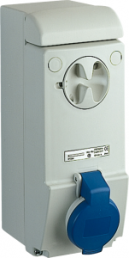 CEE wall socket, 3 pole, 16 A/200-250 V, blue, 6 h, IP44, 83031