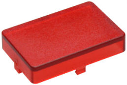 Aperture, rectangular, (L x W x H) 20.85 x 14 x 5.5 mm, red, for short-stroke pushbutton, 5.46.681.023/1307
