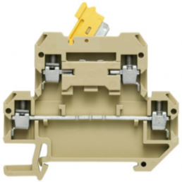 Isolating and measuring isolating terminal block, screw connection, 0.5-4.0 mm², 10 A, 6 kV, beige/yellow, 0327960000