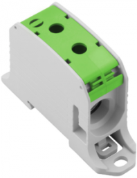 Potential distribution terminal, screw connection, 95 mm², 1 pole, 232 A, 8 kV, green, 2502670000