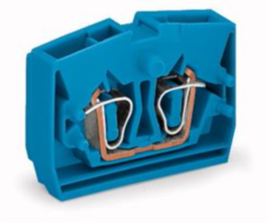 Conductor center terminal, 1 pole, 0.08-2.5 mm², clamping points: 2, blue, cage clamp, 24 A