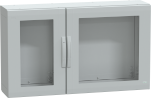 Control cabinet, (H x W x D) 750 x 1250 x 320 mm, IP65, polyester, light gray, NSYPLA7123TG