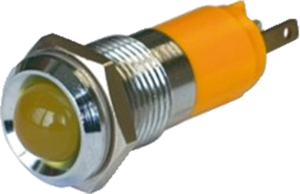 LED signal light, 12 V (AC), 12 V (DC), red, 700 mcd, Mounting Ø 14 mm, LED number: 1