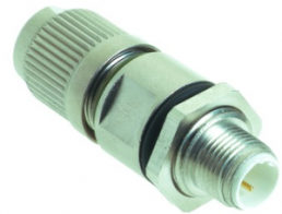 Plug, M12, 2 pole, IDC connection, screw locking, straight, 21033411425