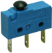 Subminiature snap-action switche, On-On, plug-in connection, pin plunger, 1.5 N, 5 A/250 VAC, IP40