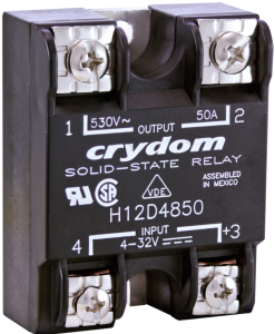 Solid state relay, 530 VAC, zero voltage switching, 18-36 VAC, 40 A, PCB mounting, H12D4840DE