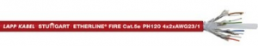 FRNC ethernet cable, Cat 5e, 6-wire, 0.25 mm², AWG 23, red, 2170905/100