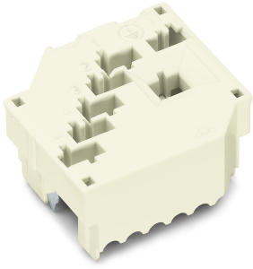 Conductor holder, 7 pole, IDC connection, 2.5 mm², white, 267-437