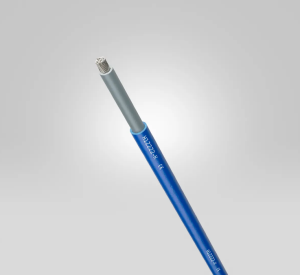 Copolymer-photovoltaic cable, halogen free, H1Z2Z2-K, 10 mm², blue, outer Ø 7.1 mm