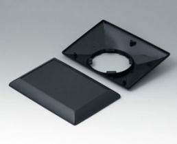 ABS enclosure, (L x W x H) 160 x 110 x 38 mm, black (RAL 9005), B5017209