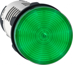 Signal light, waistband round, green, mounting Ø 22 mm, XB7EV03MP