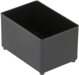 ESD compartment insert, black, (L x W x D) 47 x 55 x 79 mm, EINSATZ A8-1 ESD