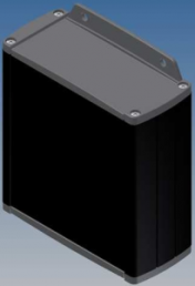 Aluminum Profile enclosure, (L x W x H) 110 x 106 x 46 mm, black (RAL 9004), IP54, TEKAL 31-E.29