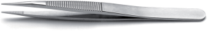 Precision tweezers, uninsulated, antimagnetic, stainless steel, 120 mm, 00D.SA.0