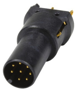 Panel plug, M12, 8 pole, solder connection, screw lock/push-pull, straight, 21033211818