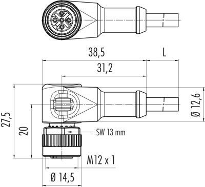77 3434 0000 80203-0200 binder Sensor-Actuator Cables Image 2