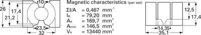 B65881A0000R087 TDK (EPCOS) Ferrite cores Image 2