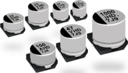 Electrolytic capacitor, 4700 µF, 10 V (DC), ±20 %, SMD, Ø 16 mm