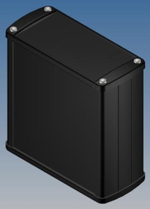 Aluminum Profile enclosure, (L x W x H) 110 x 105.9 x 45.8 mm, black (RAL 9004), IP65, TEKAM 31L.9