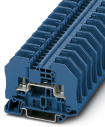 Bolt terminal, bolt connection, 0.5-2.5 mm², 2 pole, 24 A, 8 kV, blue, 3049660
