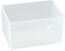 Compartment insert, transparent, (W x D) 109 x 157 mm, EINSATZ 55 A6-1