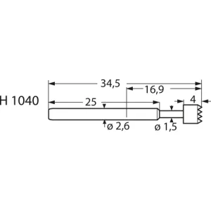 1040-C-1.5N-AU-4.0 PTR Contact Probes