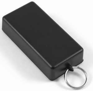 ABS miniature enclosure, (L x W x H) 80 x 40 x 20 mm, black (RAL 9005), IP54, 1551KRBK