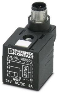 Valve connector, DIN shape A, 3 pole, 24 V, 1458525