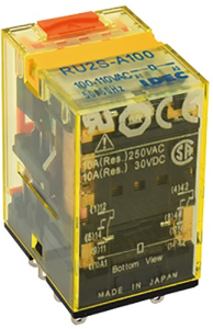 Universal relay, 2 Form C (NO/NC), 220 V (AC), 18.23 kΩ, 10 A, 30 V (DC), 250 V (AC), RU2S-A220