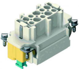Socket contact insert, 10B, 10 pole, cage clamp terminal, with PE contact, 09330102776