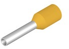 Insulated Wire end ferrule, 1.0 mm², 14 mm/8 mm long, yellow, 0463000000