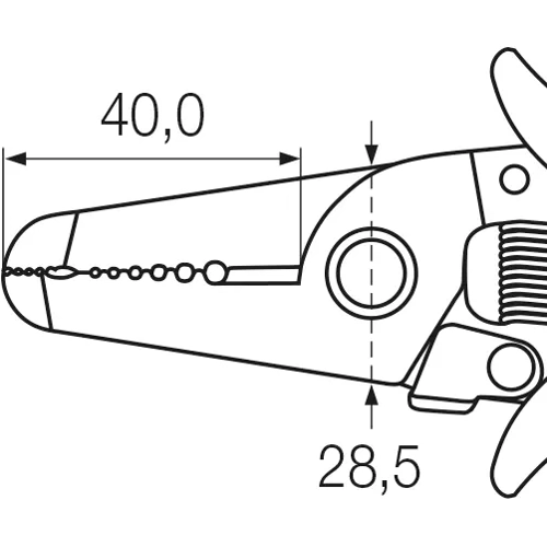 10350 Wiha Stripping Pliers, Stripping Tools Image 2