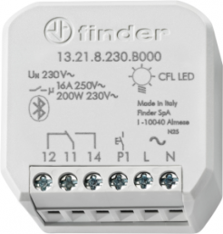 Multifunction relay, 1 changeover contact, 16 A/250 VAC, with Bluetooth, 13.21.8.230.B000