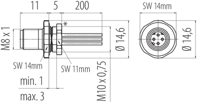 76 6221 0011 00404–0200 binder Sensor-Actuator Cables Image 2