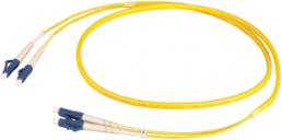 FO patch cable, LC duplex to LC duplex, 1 m, OS2, singlemode 9/125 µm