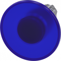 Mushroom pushbutton, latching, blue, mounting Ø 22.3 mm, 3SU1051-1CA50-0AA0