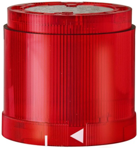 Permanent light element, Ø 70 mm, red, 12-230 V AC/DC, BA15d, IP54