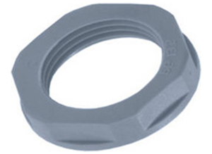 Counter nut, M20, 27 mm, silver grey, 53119020
