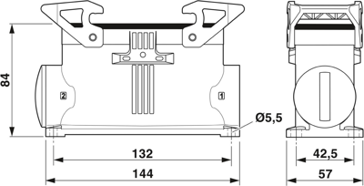 1082603 Phoenix Contact Housings for HDC Connectors Image 2