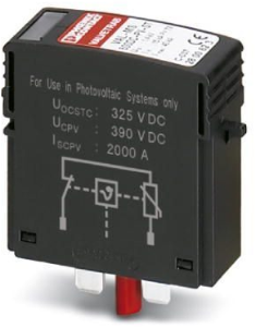 Surge protection plug, 300 A, 400 VDC, 2800623