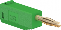2 mm plug, solder connection, 0.5 mm², green, 22.2616-25