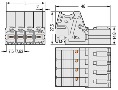 831-3202/000-9034 WAGO PCB Connection Systems Image 2