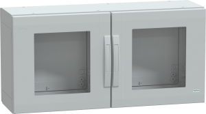 Control cabinet, (H x W x D) 500 x 1000 x 320 mm, IP65, polyester, light gray, NSYPLA5103TG