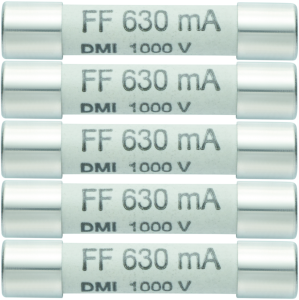 Microfuses 6 x 32 mm, 630 mA, FF, 1 kV (AC), 0590 0006