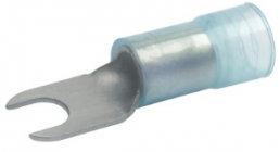 Insulated forked cable lug, 16 mm², 6.4 mm, M5, blue