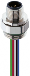 Plug, M12, 5 pole, solder connection, screw locking, straight, 26432