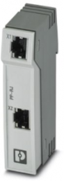 Patch panel, RJ45 socket, (W x H x D) 23.8 x 101.3 x 50 mm, gray, 2703015
