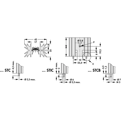 SK 129 38,1 STC Fischer Elektronik Heat Sinks Image 2